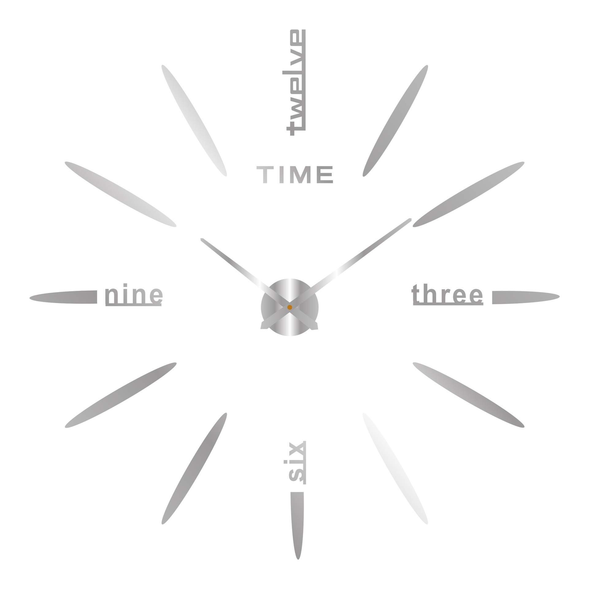 Simple creativo acrílico 3D decorativo etiqueta de la pared DIY Reloj de pared dormitorio sala de estar espejo reloj mudo etiqueta de la pared reloj