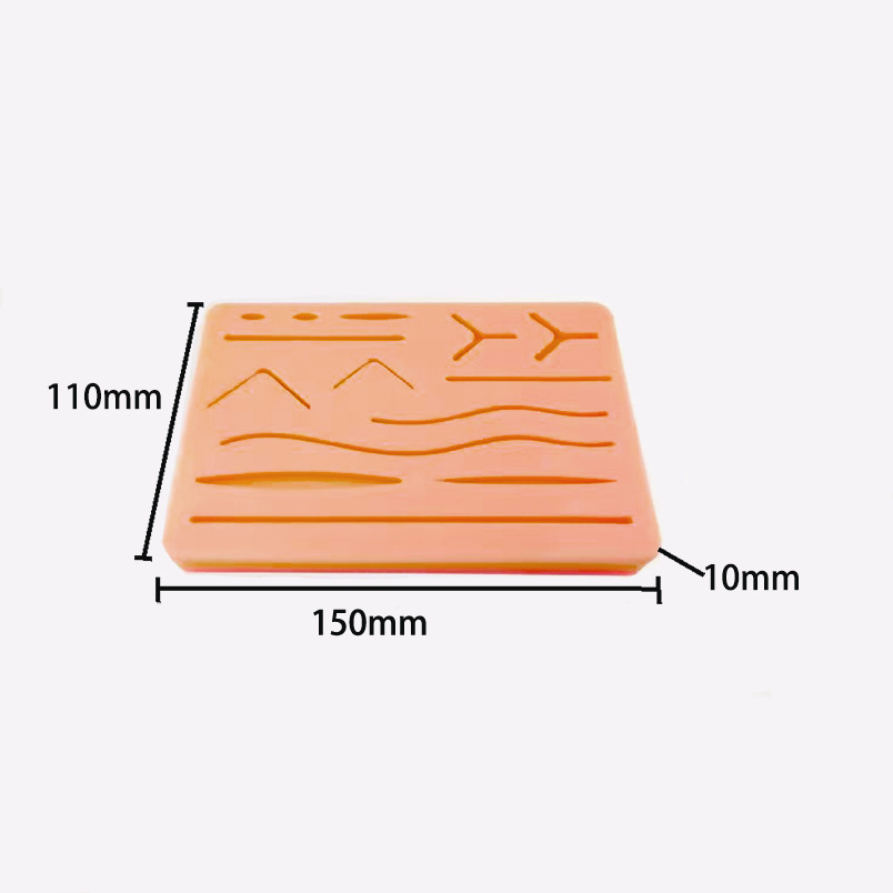 Módulo de sutura quirúrgica de aluminio de silicona modelo de herida simulado conjunto de instrumentos quirúrgicos fuente directa de fábrica image 1