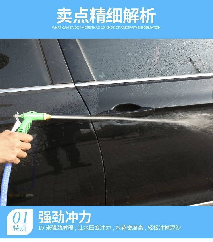 Free Shipping Car Wash High-Pressure Water Gun for Watering Gardens and Home Use, Anti-Freeze, Explosion-Proof, Universal Type, Cheap and Portable Car Washer