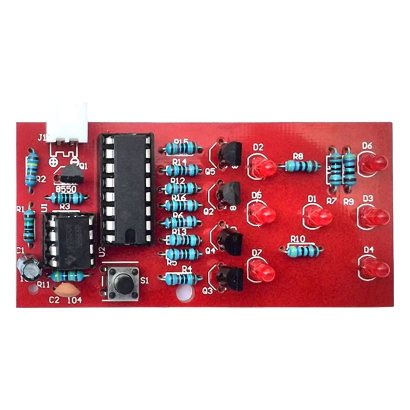 Светодиодные забавные электронные кубики печатная плата сварочный комплект экспериментальное производство сборка компоненты учебного продукта DIY