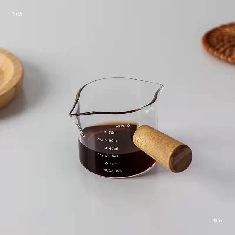 Cross -border transparent glass small milk cup mini milk pot with…