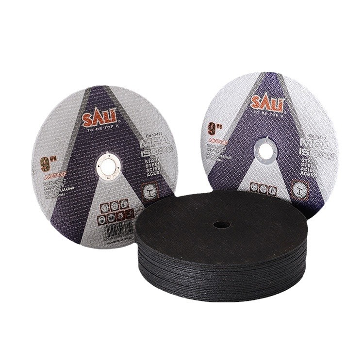 Disco de corte de acero inoxidable SALI, disco de malla doble de resina, disco plano para amoladora angular.