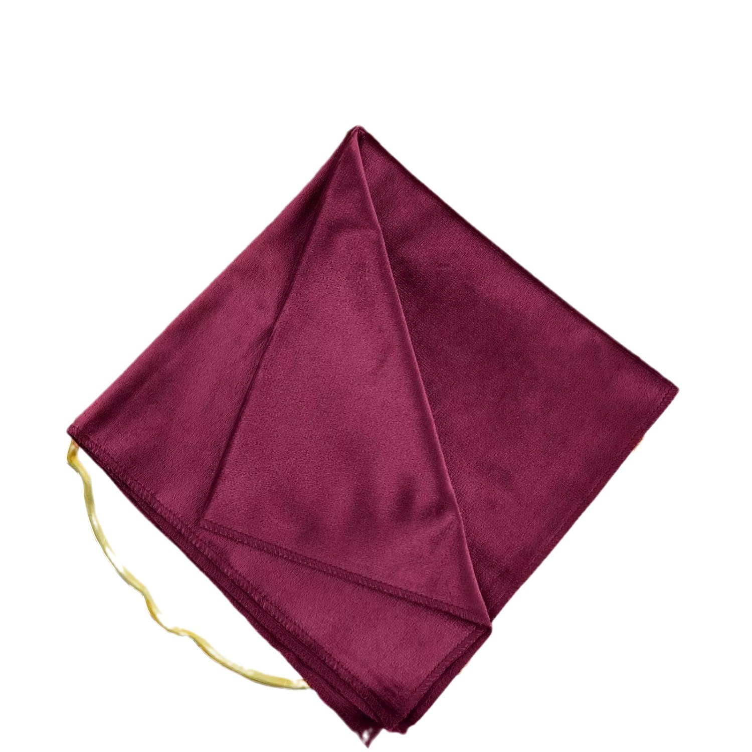 Servilleta de Terciopelo Coreano, Servilleta de Terciopelo Dorado de Alta Gama para Bodas, Mantel de Terciopelo, Decoración de Mesa de Comedor Occidental, Transfronterizo