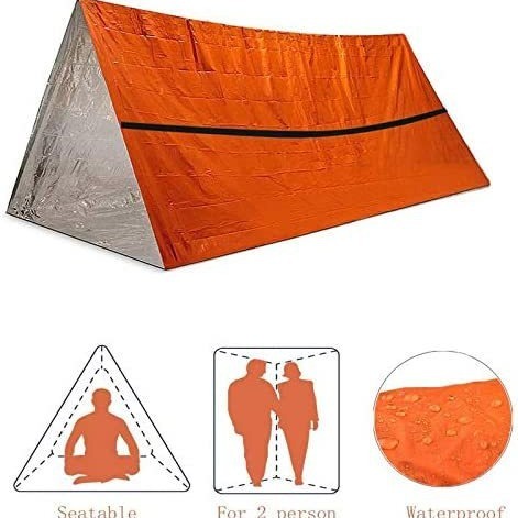 帐篷户外紧急生存避难所2人紧急帐篷可用作生存帐篷应急保暖跨境