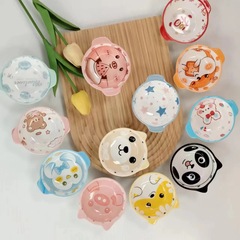 かわいい漫画のつけ物の碗の火鍋の店のセルフサービスのレストランのソースの碗の小さい材料の碗の酢の皿の調味料の皿