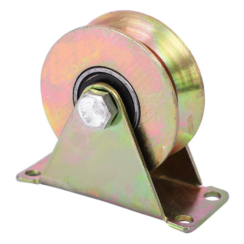 Цветной стальной шкив V-образное Угловое железное колесо H-образное рельсовое колесо U-образное рельсовое колесо с рамкой направляющее колесо рельсовое колесо