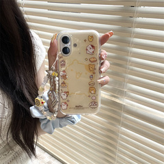カスタードボトムハムスターマフィンチェーン iPhone16 Apple 15ProMax/14/13 携帯電話ケース 女性用