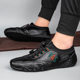 Casual Leather Shoes Men's Shoes Large Size Men's Casual Shoes Spring and Summer New Arrival Lazy Shoes British Peas Shoes Cowhide Men's Shoes