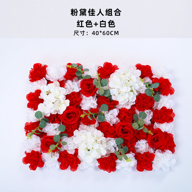 造花壁造花バラアジサイダリリ花立体背景壁窓造園結婚式結婚式装飾花列|undefined