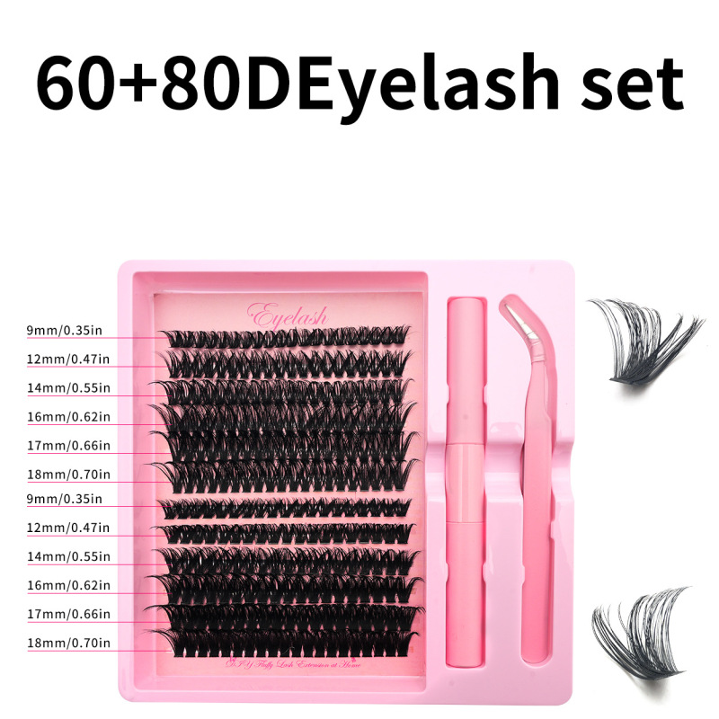 クロスボーダーつけまつげ 600 クラスタースパイク尖った妖精まつげ新しい DIY セグメントまつげ 100D メーカー承認|undefined