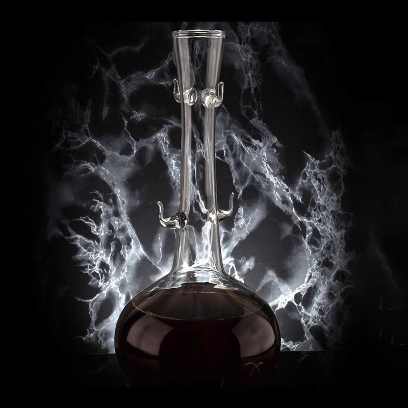 Borosilicato resistente al calor vidrio resistente al frío olla de vino vidrio copa de vino traje creativo decantador espíritus conjunto de cinco piezas