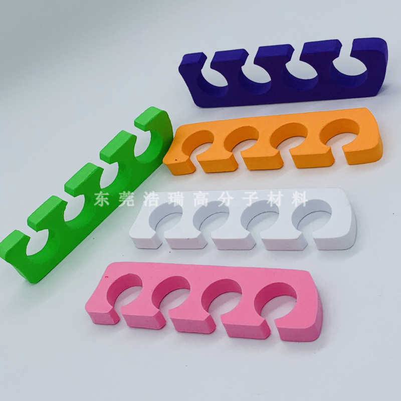 Eva Toe Separator Patch, Flocked Eva Sponge Sheet, Nail Polish Application Toe Separator Stamping Sponge Haorui Supply