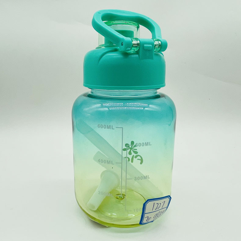 Chengfeng 1227 gradiente taza de plástico taza de agua de cuatro colores cuatro estaciones universal Oficina Del Hogar taza de plástico taza de escala de paja taza