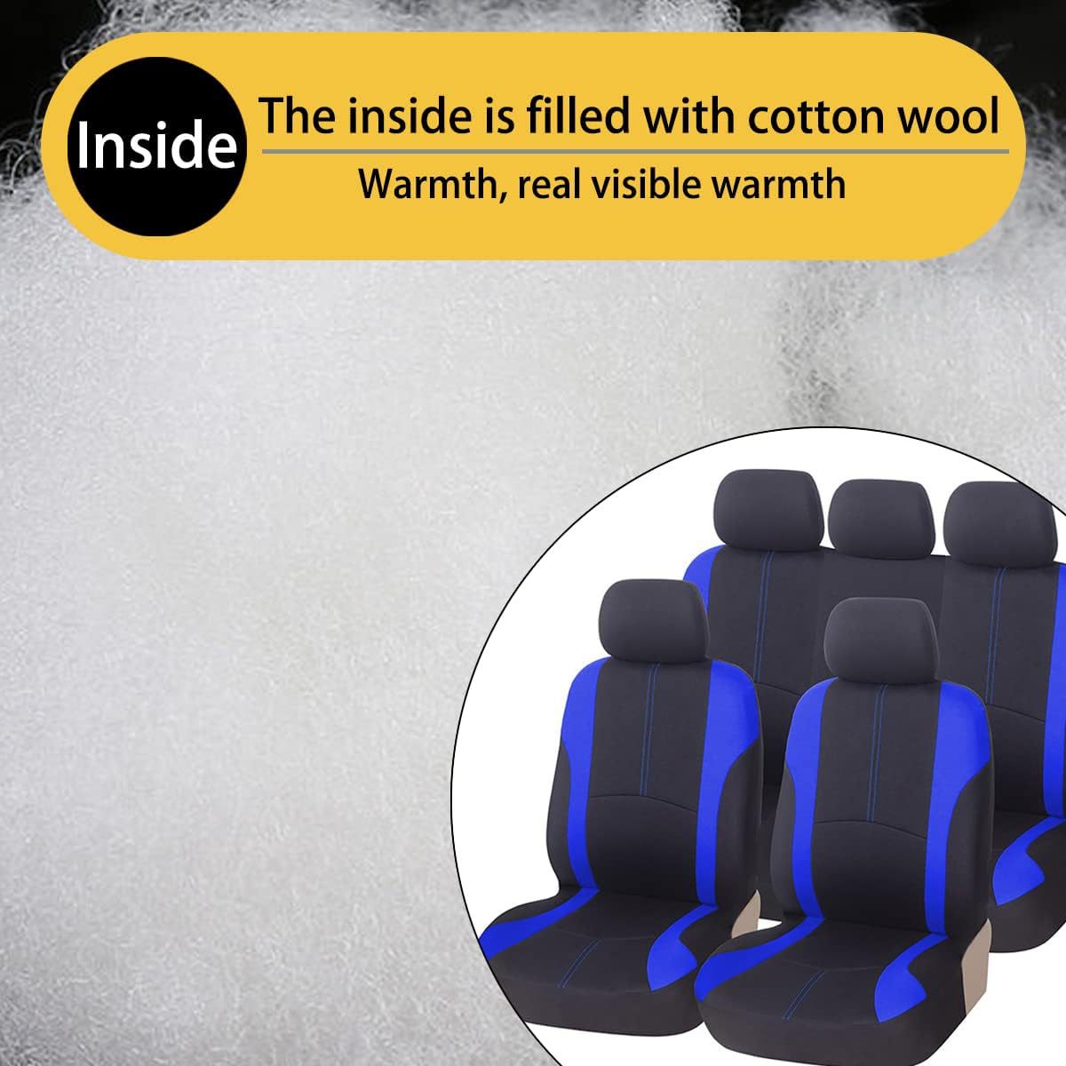 Universal Car Seat Cover for Mexico, South America, and North America with Cross-Border Vertical Stripes and Waistline, Four-Season Model Seat Cover Temu