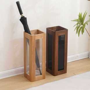 ✅ Umbrella Storage Rack Home Door Umbrella Bucket Commercial Hotel Large Capacity Umbrella Rack Chinese Solid Wood Umbrella Storage