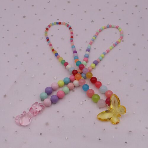 Children's beaded toy girl educational wear beads diy handmade material package bracelet necklace jewelry gift