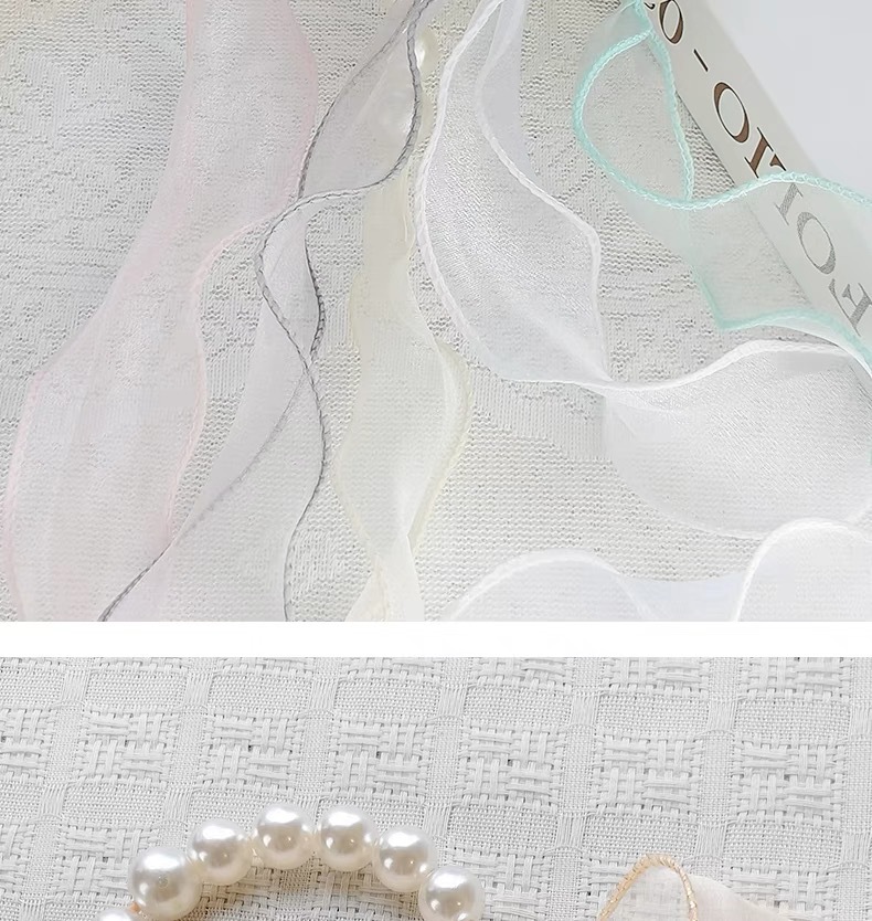 35g Weight Curtain bandage Home Textiles & Decor Type Lace Material Bow Knot Pattern Casual, Elegant Style Casual Elegant Bow Knot Lace Curtain Bandage Window Accessories 5