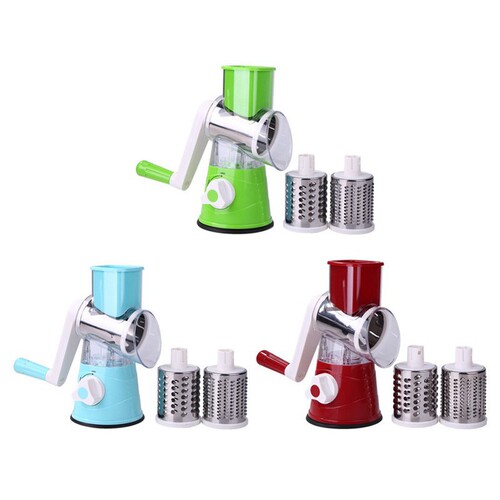 Kitchen multi-functional roller cutter, hand-cranked home use shreds, shreds, potato slicer, cheese machine