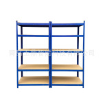 轻型仓储货架青岛家用仓储货架镀锌五层木板轻型货架中量型批发