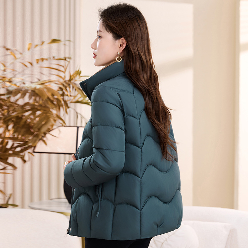 2025冬季新款棉衣立领棉服百搭时尚洋气棉袄显瘦年轻妈妈装女外套|undefined