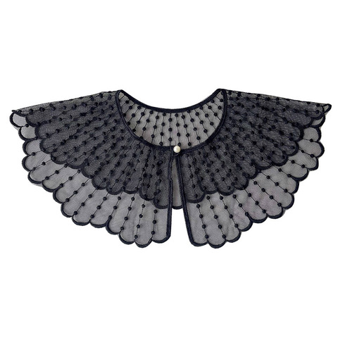 New lace hollow outer shawl for women in summer, Korean version, versatile decorative neck gaiter with skirt, waistcoat and fake collar