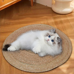 蒲草猫掴み板の大きいサイズの爪を研ぐ猫のおもちゃは耐摩耗性があります。
