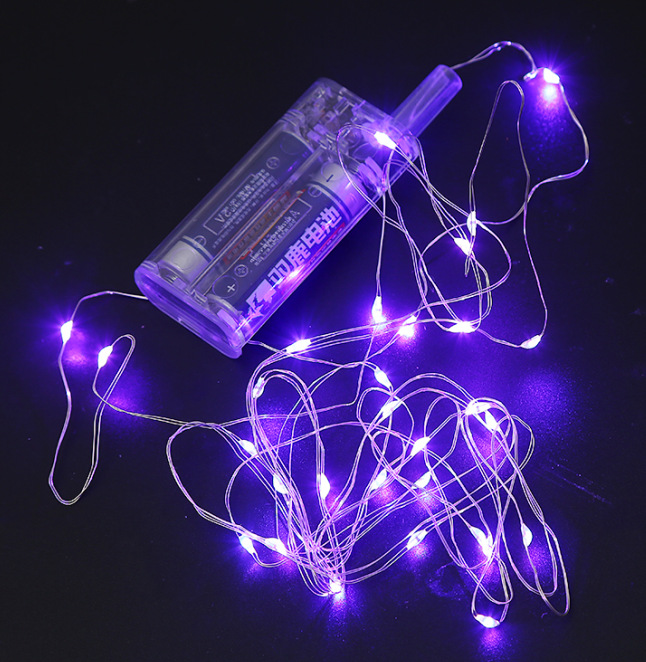 2节电池盒-圆壳-紫灯