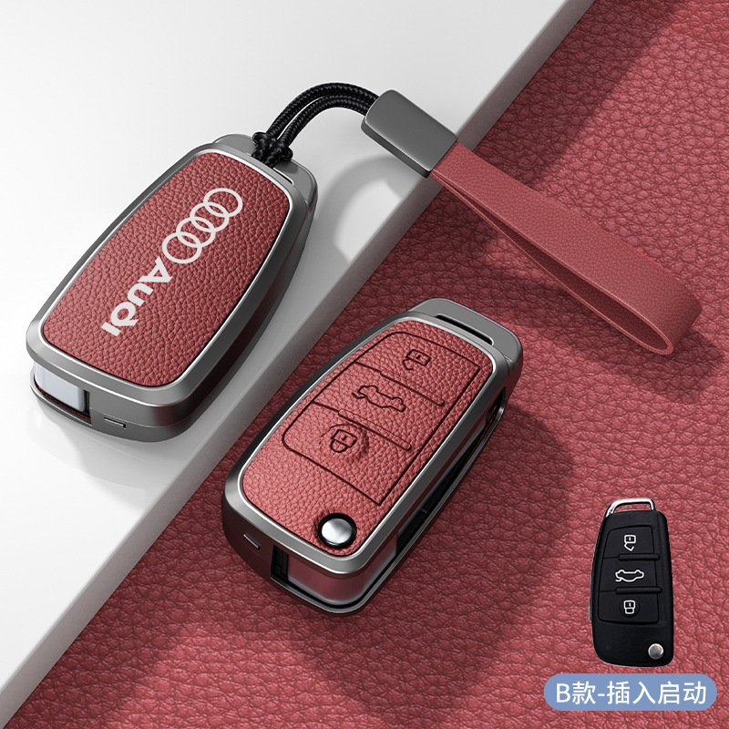 Type b insert start volcanic red zinc alloy shell + hand strap