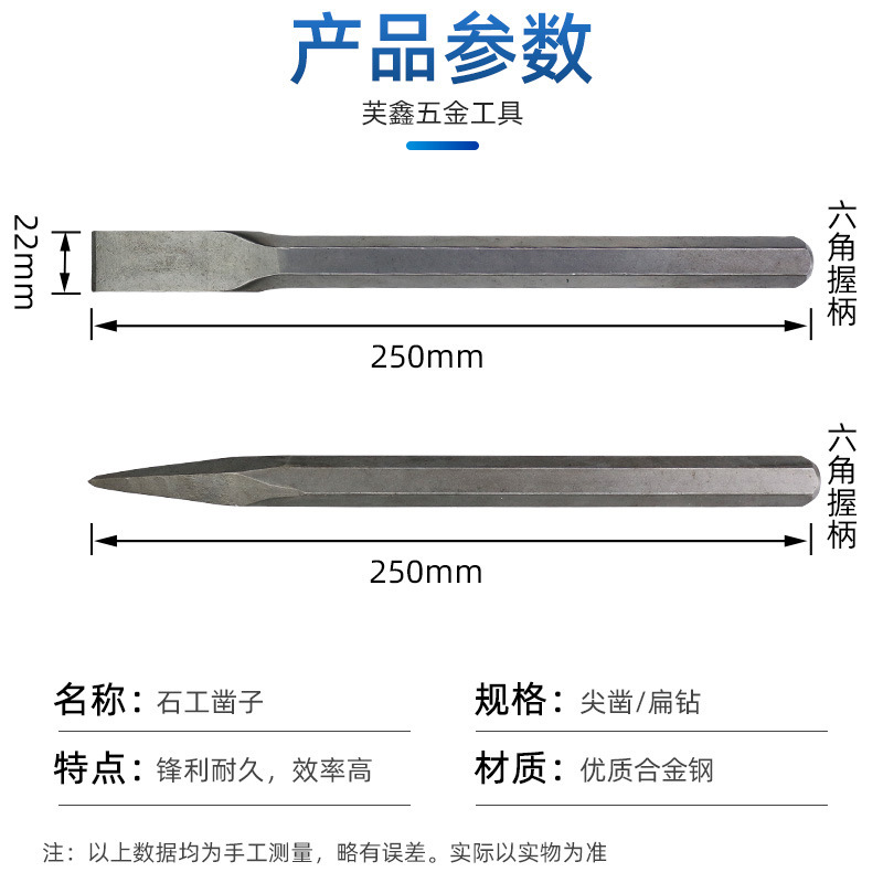 チゼル石工平切先切手作業合金タングステン鋼切石切鉄工具平頭先先セメント切刀|undefined