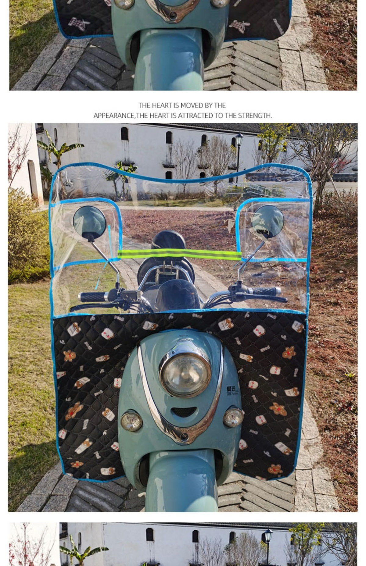 Electric Vehicle Rain Cover Front Windshield Winter Motorcycle Windproof Board