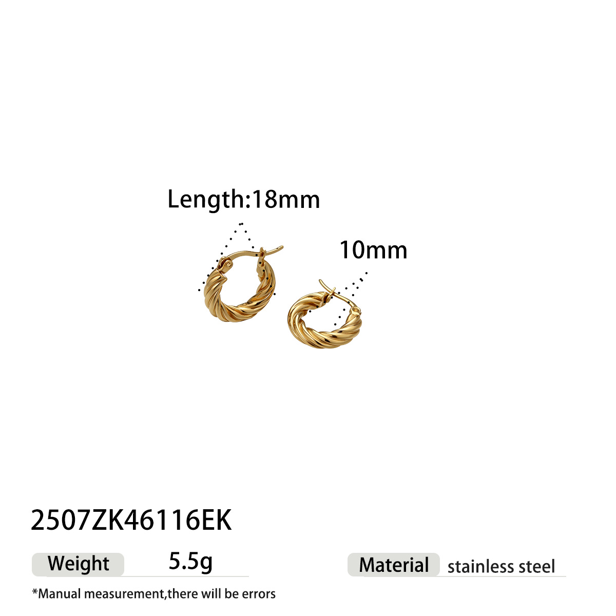 TENA Europa y los Estados Unidos venta caliente de anillo de acero inoxidable de acero de titanio de moda de diseño lineal pernos de orejas joyas transfronterizas