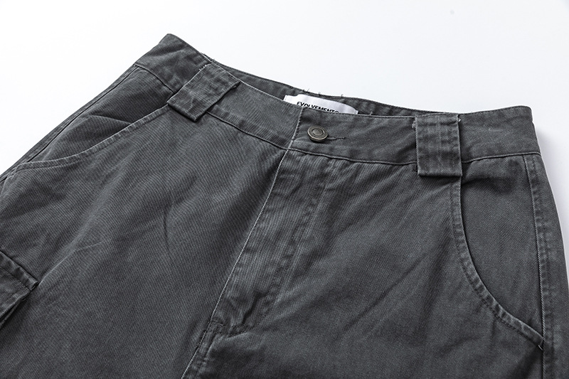 Moderne Ian 24 Herbst Herrenbekleidung Neue hochwertige gewaschene Steinschleif-Arbeitskleidung Taschen-Jeanshose_voghion.com