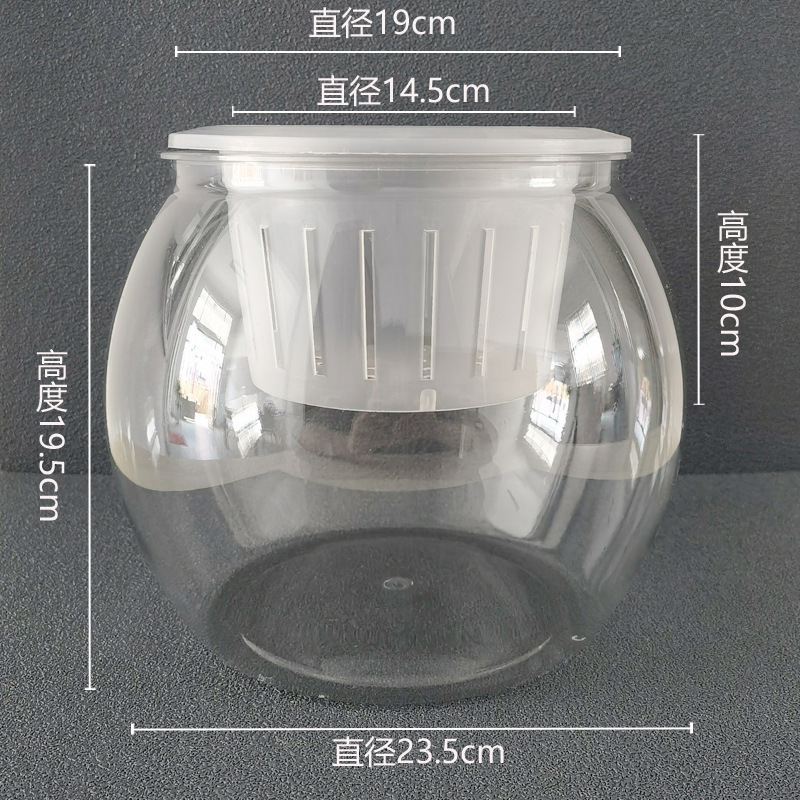 水耕植栽バスケット、厚く通気性のある正方形のポット、プラスチック固定バスケット、水槽の鉢植えのポトス蘭の根を制御するための特別な植木鉢|undefined