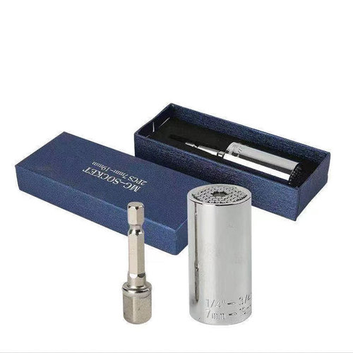 Colored socket universal ratchet CR-V multifunctional universal socket wrench electric drill rod magic socket