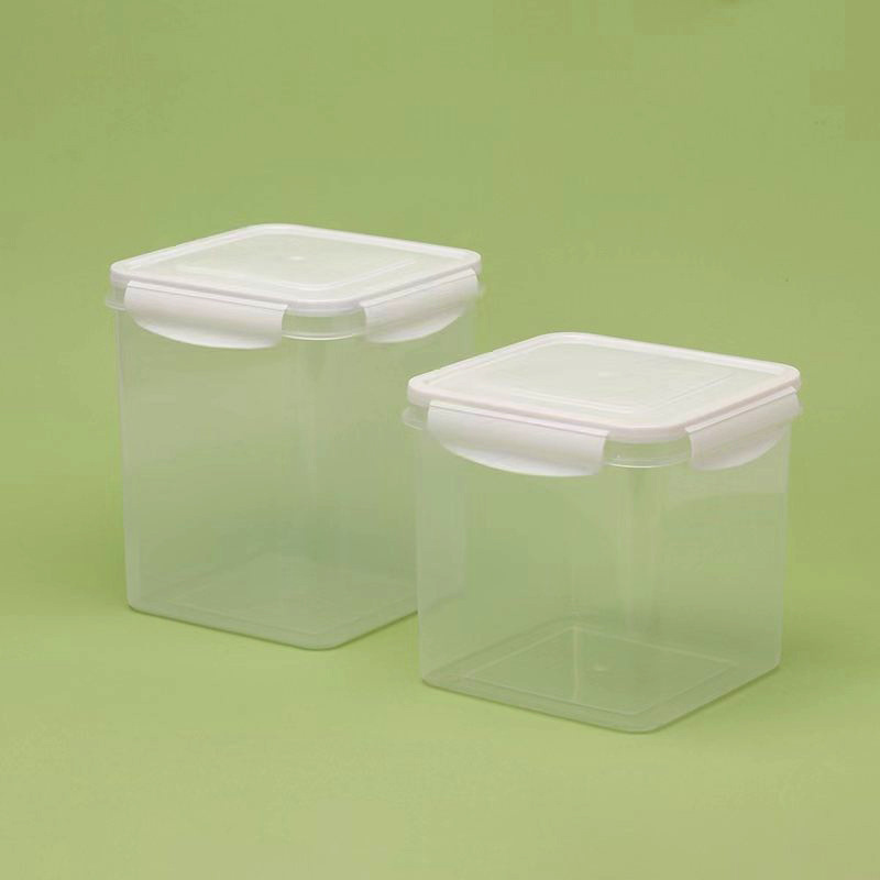 Cat Strip Box Square Food Plastic Barrel Grain Storage Box Plastic Sealed Box Freeze-Dried Barrel Food Storage Box Preservation