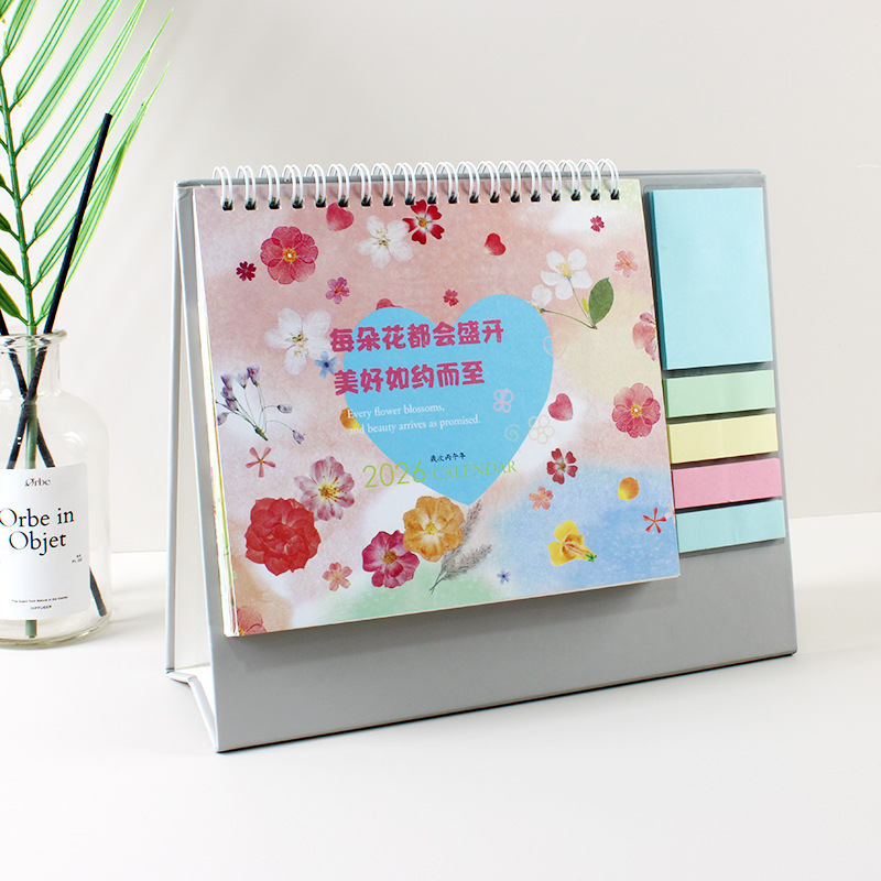 2026马年多功能便利贴便签创意简约台历桌面办公摆件广告logo