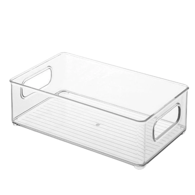 Acrylic storage box, transparent desktop cosmetic organizer for masks & makeup, stackable