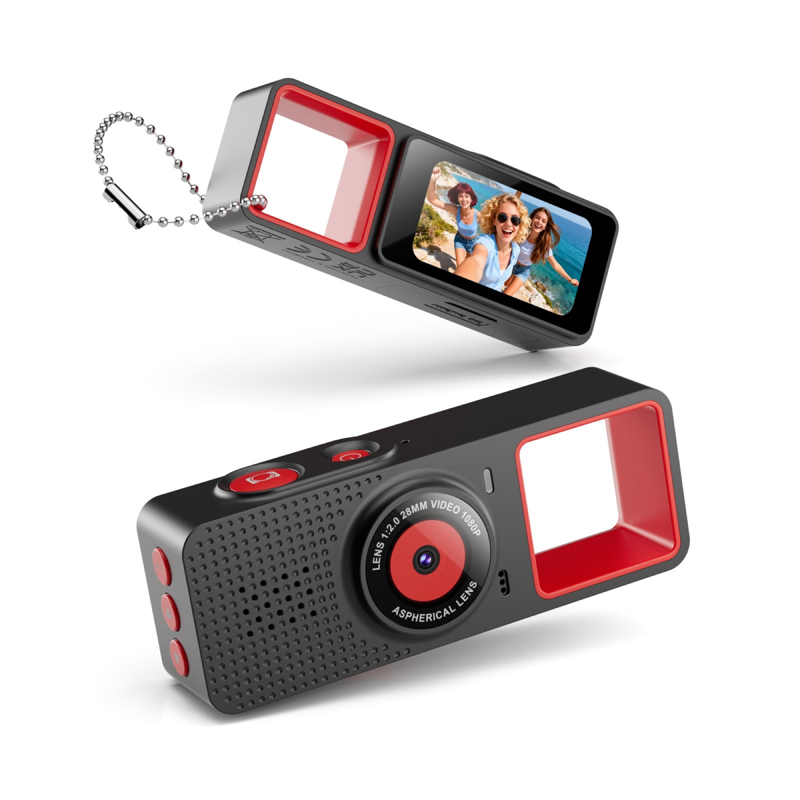Mini Cámara de Pulgar Deportiva para Niños G22 de ABS con Video y Filtros
