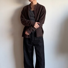 秋冬老钱风羊毛半高领毛衣高级感宽松针织衫痞帅慵懒风男装