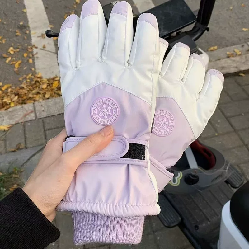 Лыжные перчатки, зимние мужские, тёплые, windproof, водонепроницаемые, комплект