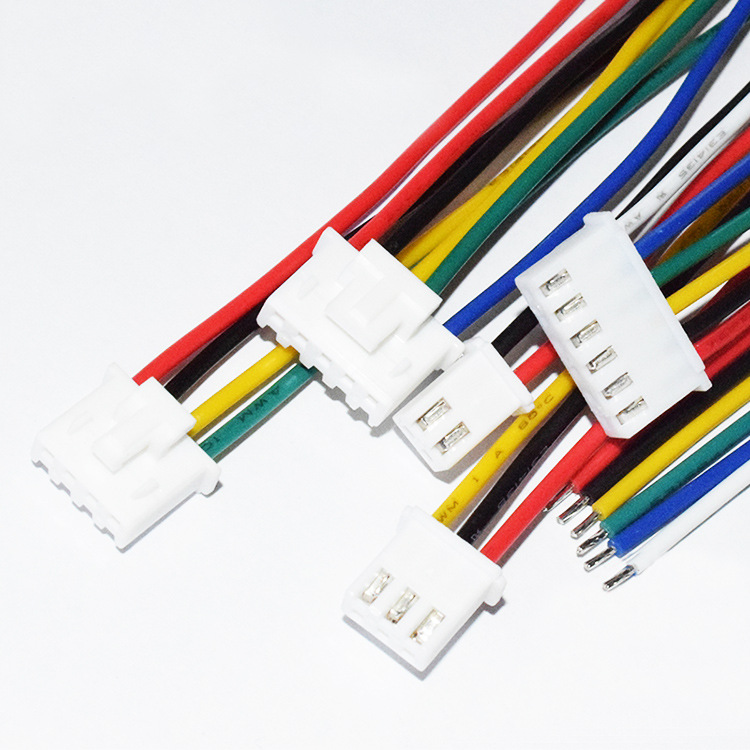 XHB2.54端子线线束 XHB端子线公头2P连接线2.54带扣端子线加工