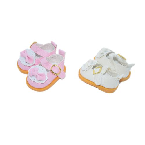 20CM Cotton Doll Small Leather Shoes Doll EXO Idol Bow Princess Shoes Doll Shoes Star Doll Shoes