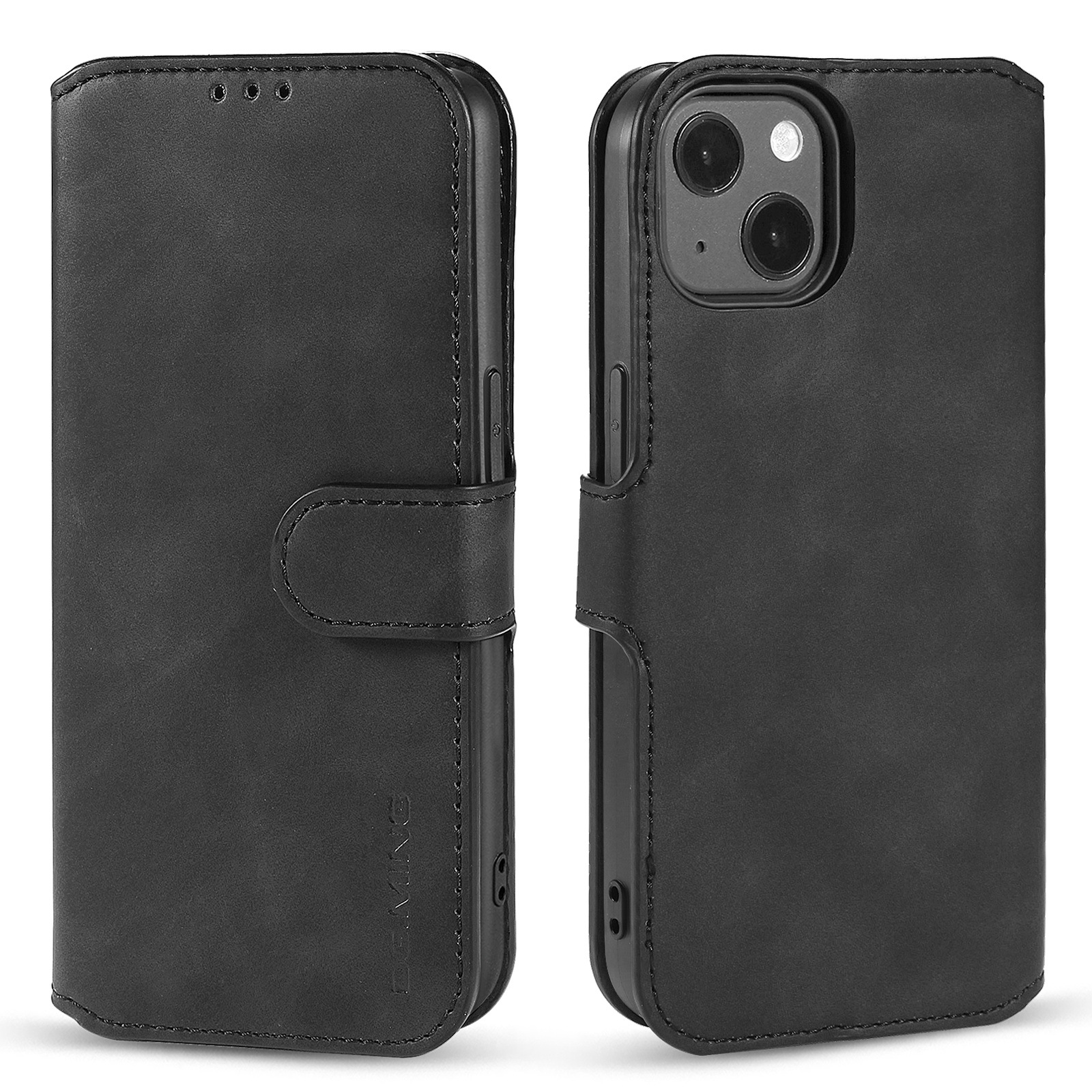 Retro Leather Wallet Phone Case For Iphone 14 And Iphone 13_voghion.com