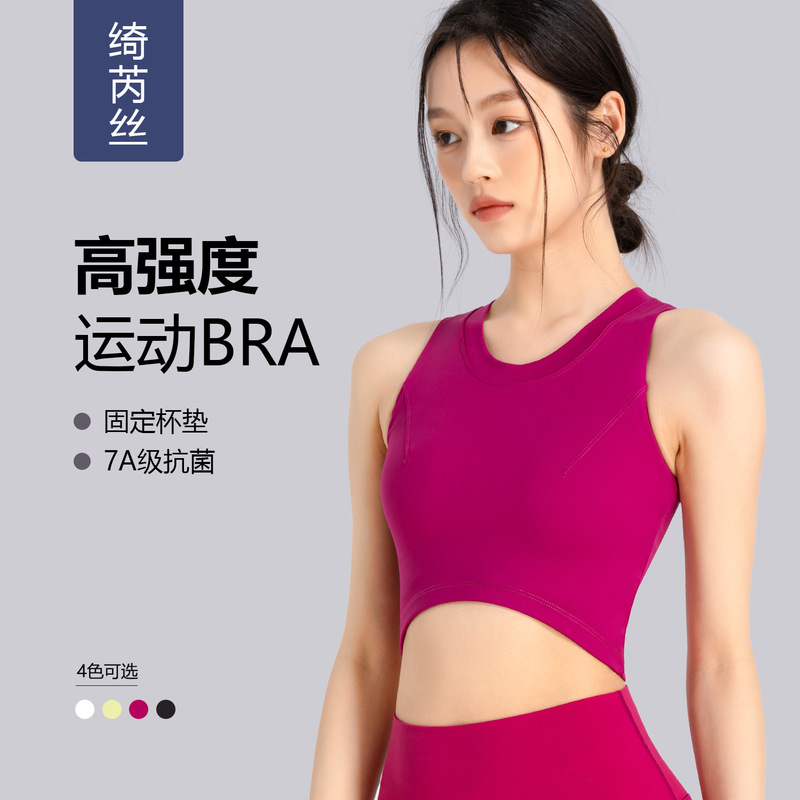 High-Intensity Sports Bra for Women, Shock-Proof Running Outer Wear Fitness Vest Bra, All-In-One Training Yoga Wear Shaping