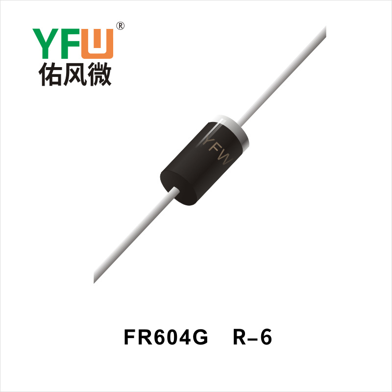FR604G R-6插件快恢复二极管印字FR604G 佑风微品牌