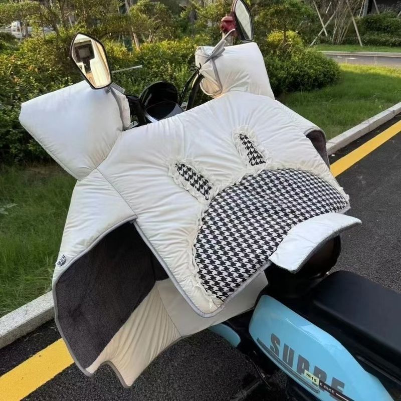 电动车挡风被冬季加绒加厚防风罩电瓶摩托车防水四季通用冬款防寒|undefined