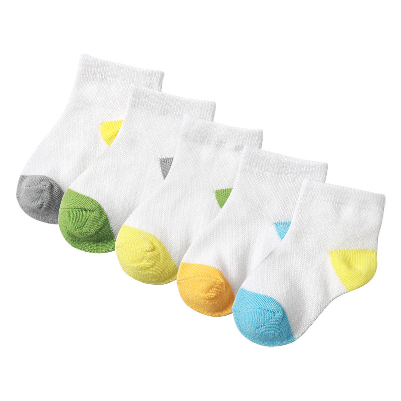 Children's summer thin breathable socks for boys for new born 5