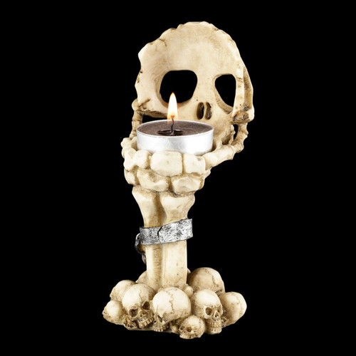 Cross-border hot selling Halloween skull candle holder creative ghost head skull hand aromatherapy candle holder personalized atmosphere decoration