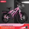 Fuchsia bike shifter (brake handle), shock-absorbing bike fork disc brake