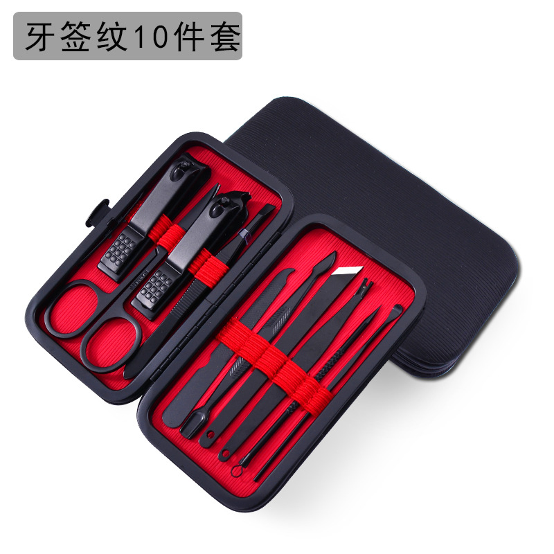 Acero inoxidable casero regalos para hombres alicadores de uñas oblicuos conjunto de cortadores de uñas cortadores de uñas